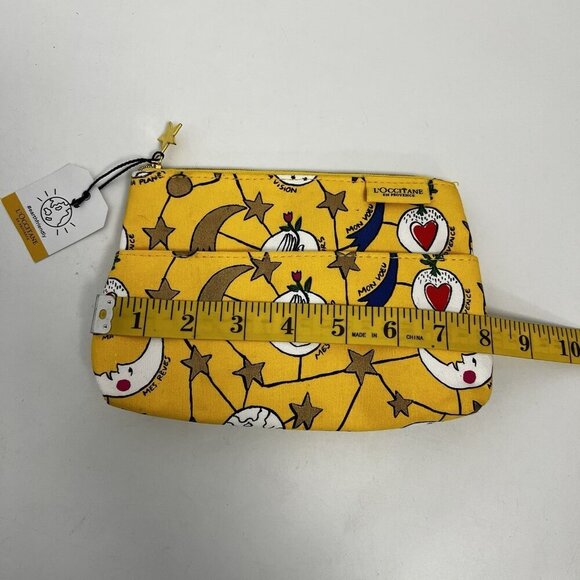 L'Occitane en Provence Makeup Cosmetic Bag Zipper Stars Moon Castelbajac Paris - Picture 4 of 7